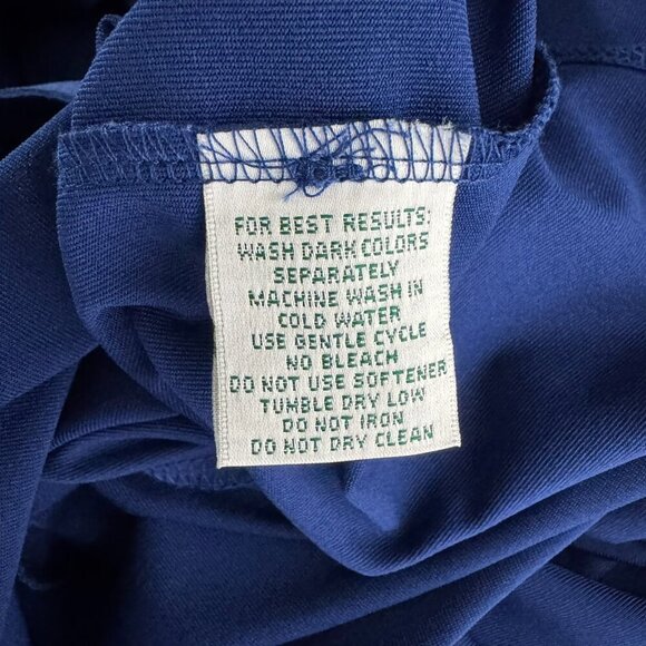 Masters Tech Polo Shirt Mens Large Blue Short Sleeve‎ Printed Golf TP-2966 - Picture 6 of 8